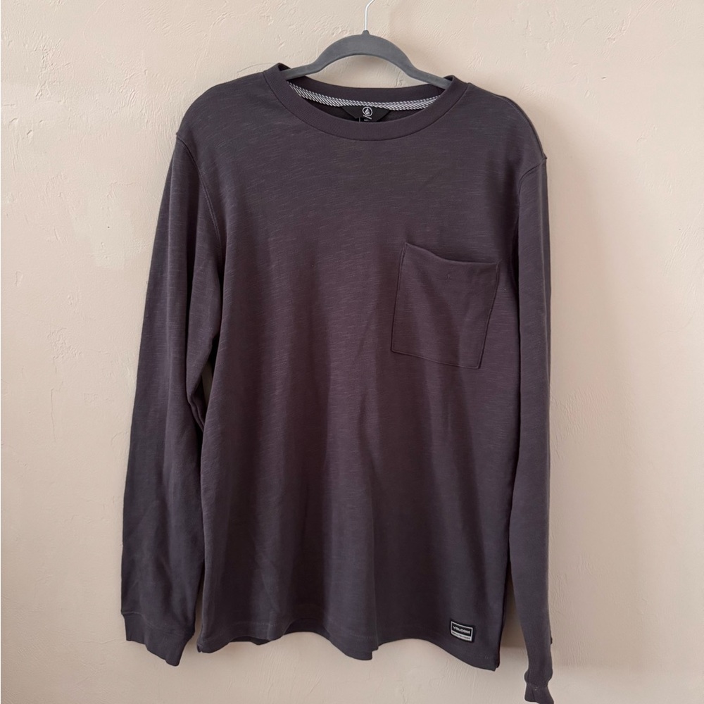 Volcom Men's Gray Long Sleeve SweatShirt (M)
